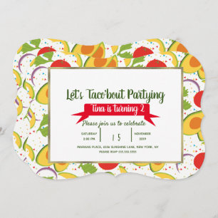 Salad Taco Bout Taco Party Geburtstag jedes Alter Einladung