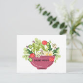 Salad Week Postkarte (Stehend Vorderseite)