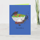Saladdie Scottish Salad Funny Greeting Card Karte (Vorderseite)