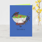 Saladdie Scottish Salad Funny Greeting Card Karte (Gelbe Blume)