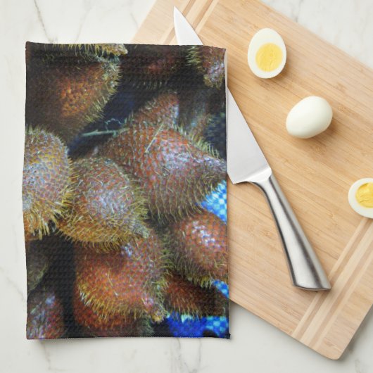 Salak [Schlangenfrucht] Geschirrtuch (Viertel Falte)