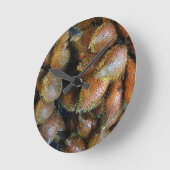 Salak [Schlangenfrucht] Runde Wanduhr (Winkel)