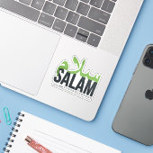 Salam Aufkleber (Laptop mit iPhone)