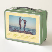 Salam | Jubiläum iranische Geschenke für Freundin Metall Brotdose (Rückseite)