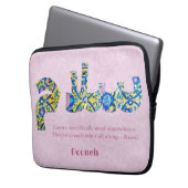 Salam | Jubiläum Persische Geschenke für Freundin Laptopschutzhülle (Vorderseite Links)