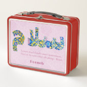 Salam | Jubiläum Persische Geschenke für Freundin Metall Brotdose (Vorderseite)