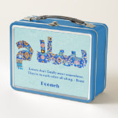 Salam | Jubiläum Persische Geschenke für Freundin Metall Brotdose (Vorderseite)