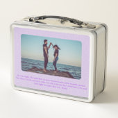 Salam | Jubiläumsgeschenke für persische Freundin Metall Brotdose (Rückseite)