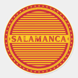Salamanca City Pride Emblem – Spanish Identity Runder Aufkleber