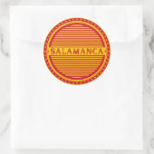 Salamanca City Pride Emblem – Spanish Identity Runder Aufkleber (Tasche)