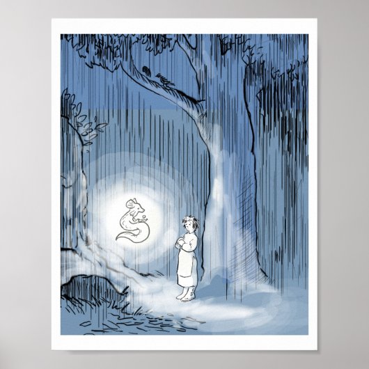 Salamandar King Print Poster (Vorne)