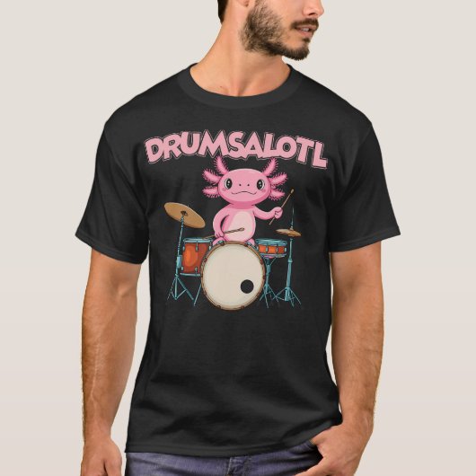 Salamander Drummer Amphibian Drums Drumsalotl Funn T-Shirt (Vorderseite)