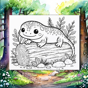 Salamander Farbseite des Kindes