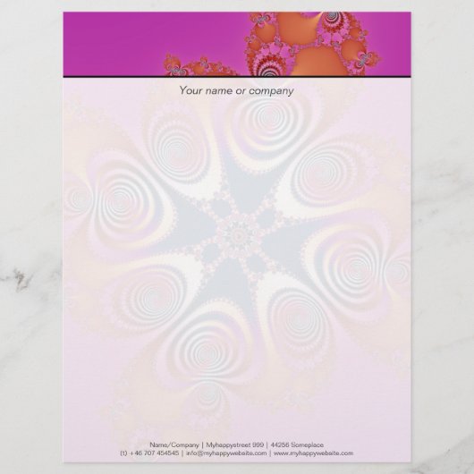 Salamander - Fraktal Art Briefkopf (Vorderseite)