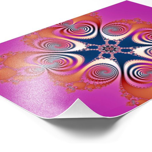 Salamander - Fraktal Art Fotodruck (Ecke)