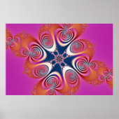 Salamander - Fraktal Art Poster (Vorne)