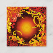 Salamander Karpe Koi Quadratische Visitenkarte (Vorderseite)