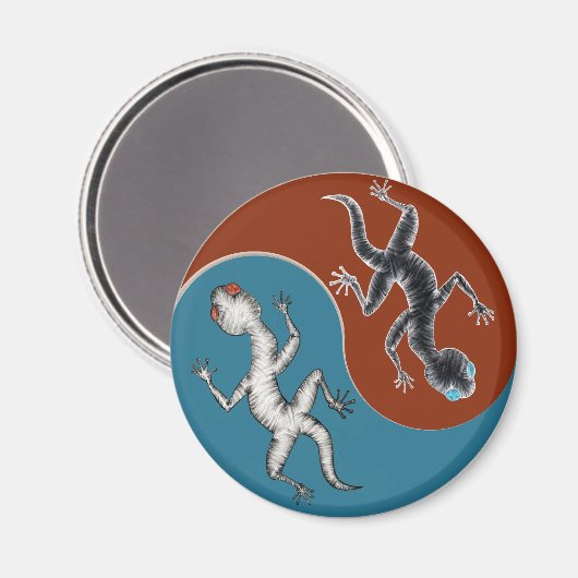 Salamander Magnet (Vorderseite/Rückseite)