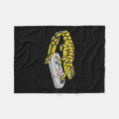 Salamander Playing Video Game Salamanders Gamers Fleecedecke (Vorderseite (Horizontal))