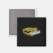 Salamander Playing Video Game Salamanders Gamers Magnet (Vorderseite/Rückseite)