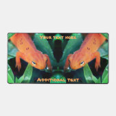 Salamander Raindrop auf der Augenspitze Personalis Schreibtischunterlage (Vorderseite)