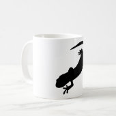 Salamander-Silhouette Kaffeetasse (Vorderseite Links)