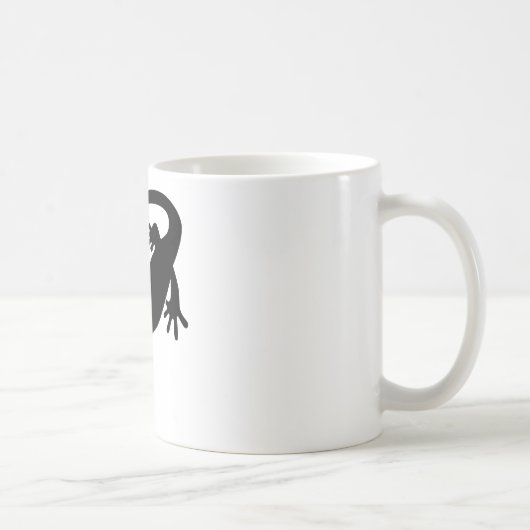 Salamander-Silhouette Kaffeetasse (Rechts)