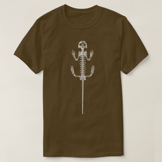 Salamander Skeleton T-Shirt (Design vorne)