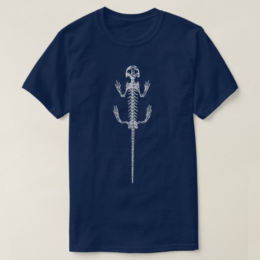 Salamander Skeleton T-Shirt (Design vorne)