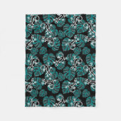 Salamander und Muster für grünes Leaf Fleecedecke (Vorderseite)