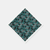 Salamander und Muster für grünes Leaf Serviette (Ecke)