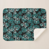 Salamander und Muster für grünes Leaf Sherpadecke (Vorderseite (Horizontal))