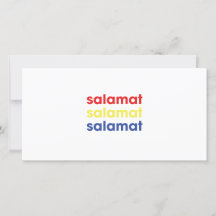 "Salamat" danken Ihnen zu kardieren