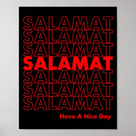 Salamat Have A Nice Day Filino  Poster (Vorne)