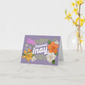 "Salamat, Inay" (Danke, Mama) philippinisch Karte (Gelbe Blume)