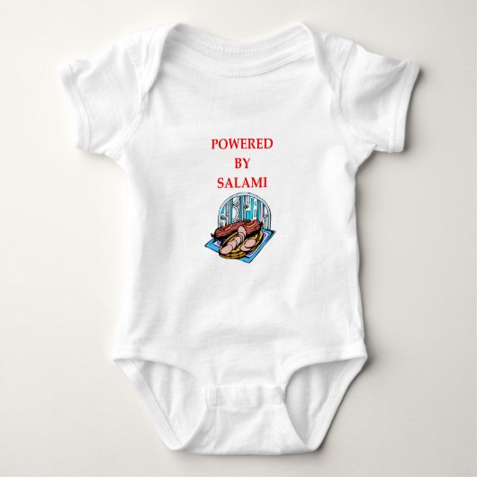 SALAMI BABY STRAMPLER (Vorderseite)