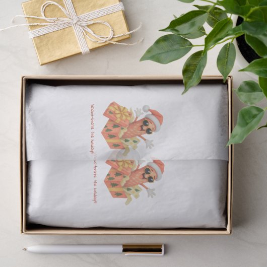 Salami-brate die Feiertage! Seidenpapier (Geschenk)