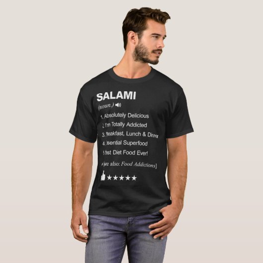 Salami Definition  T-Shirt (Vorne ganz)