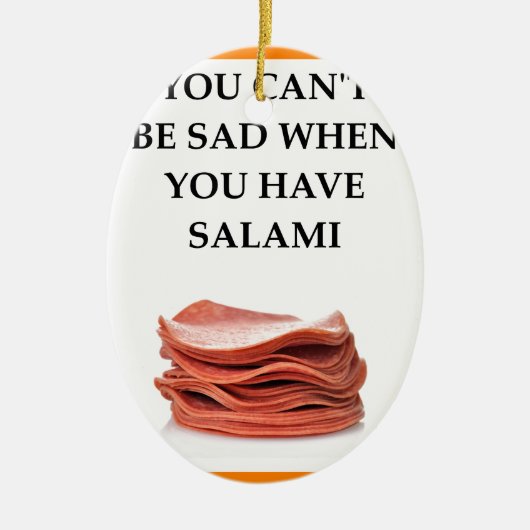 SALAMI KERAMIKORNAMENT (Vorne)
