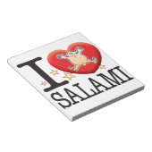 Salami Liebe Man Notizblock (angewinkelt)