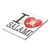 Salami Liebe Man Notizblock (Rotiert)