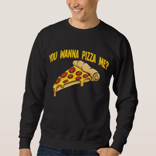 Salami Pizza Me Spaß Pizzeria Lago Sweatshirt (Vorderseite)