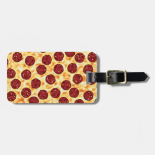 Salami-Pizza-Muster Gepäckanhänger