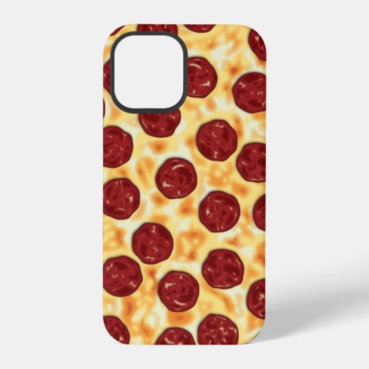 Salami-Pizza-Muster iPhone Hülle (Rückseite)