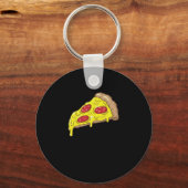 Salami Pizza Schlüsselanhänger (Vorderseite)