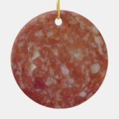 Salami Slice Keramik Ornament (Hinten)