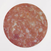 Salami Slice Stickers Etiketten (Design 1)