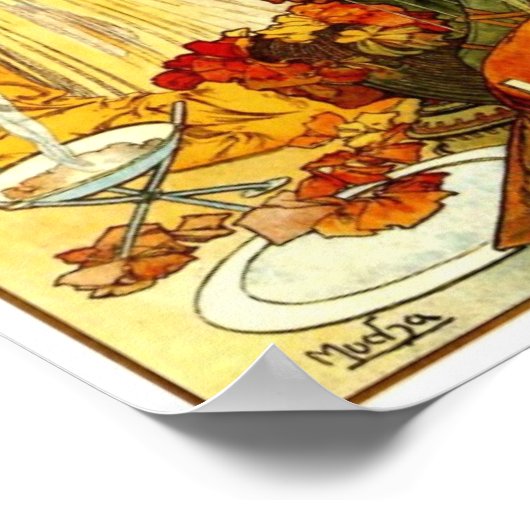 Salammbô von Alphonse Mucha Poster (Ecke)