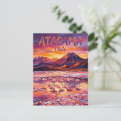 Salar de Atacama Chile Postkarte (Stehend Vorderseite)