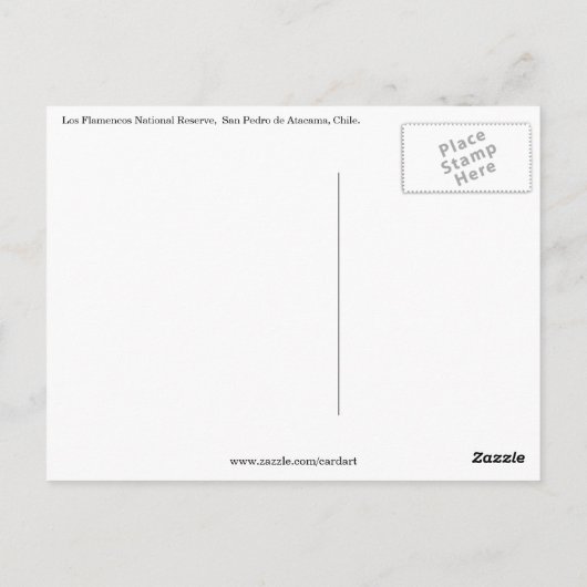 Salar de atacama postkarte (Rückseite)
